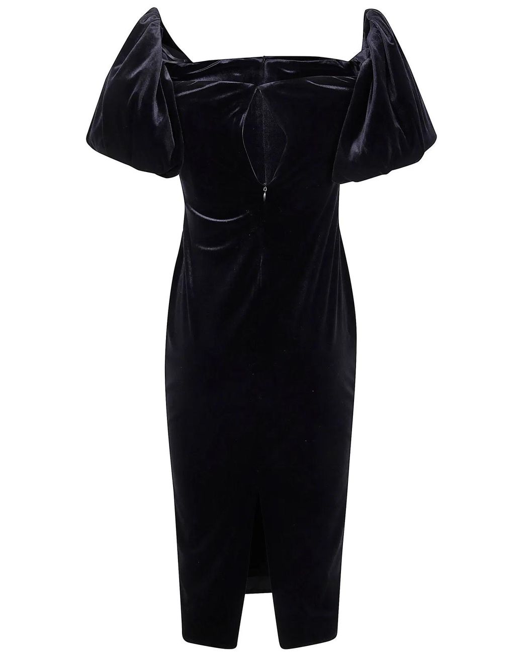 Ralph Lauren Black "Faraine" Short Sleeves Cocktail Dress