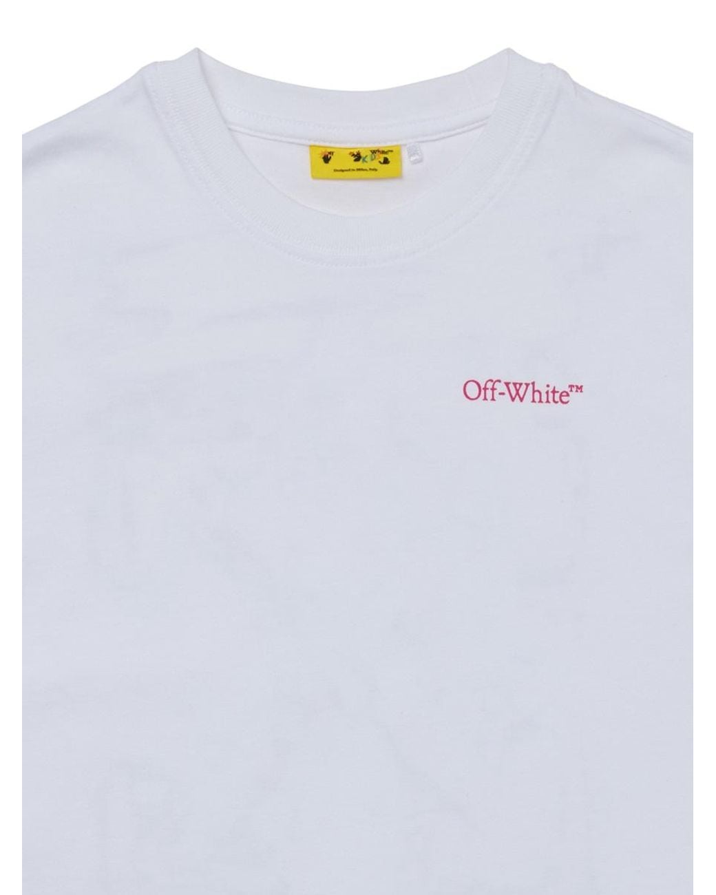 Off-White c/o Virgil Abloh Blue Arrow Splat Short-Sleeve T-Shirt For Kids