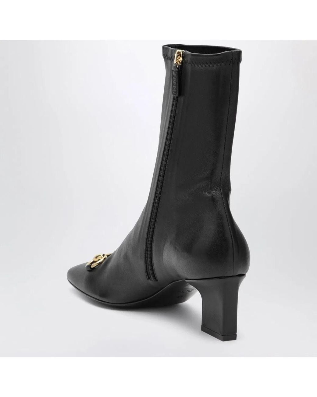 Gucci Black Signora Ankle Boots With Horsebit