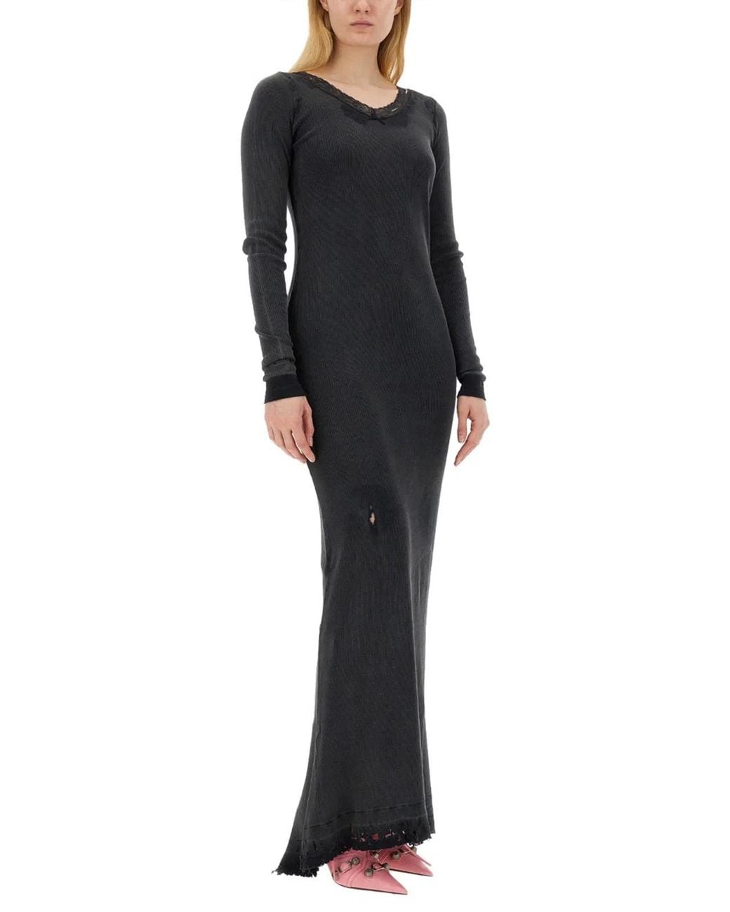 Balenciaga Black Elegant Long Dress