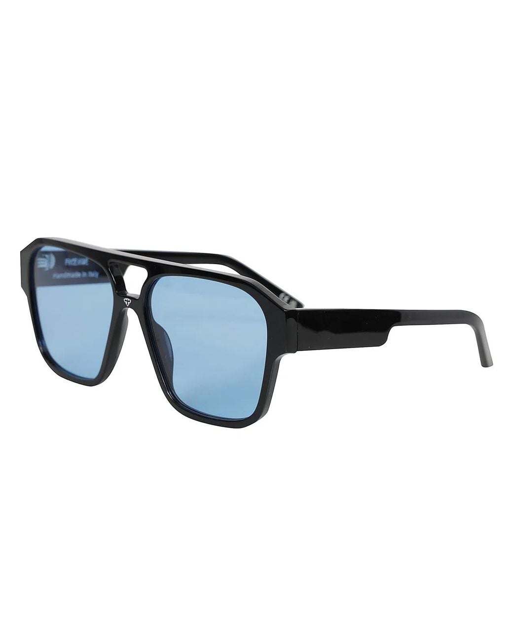 FACE HIDE Blue Multicolour Acetate Sunglasses