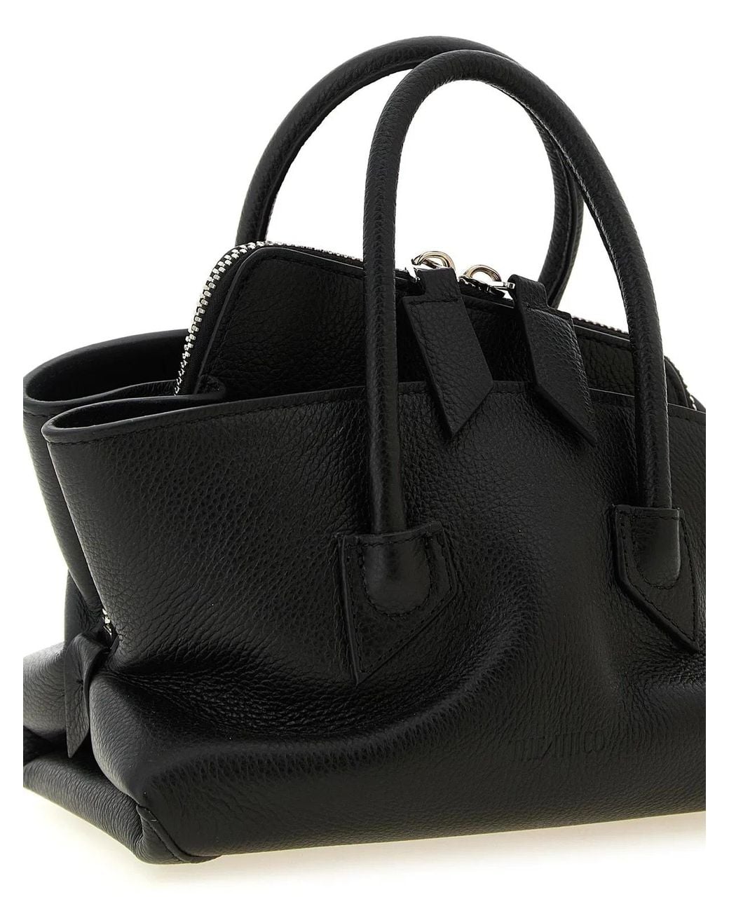The Attico Black 'La Passeggiata Mini' Handbag