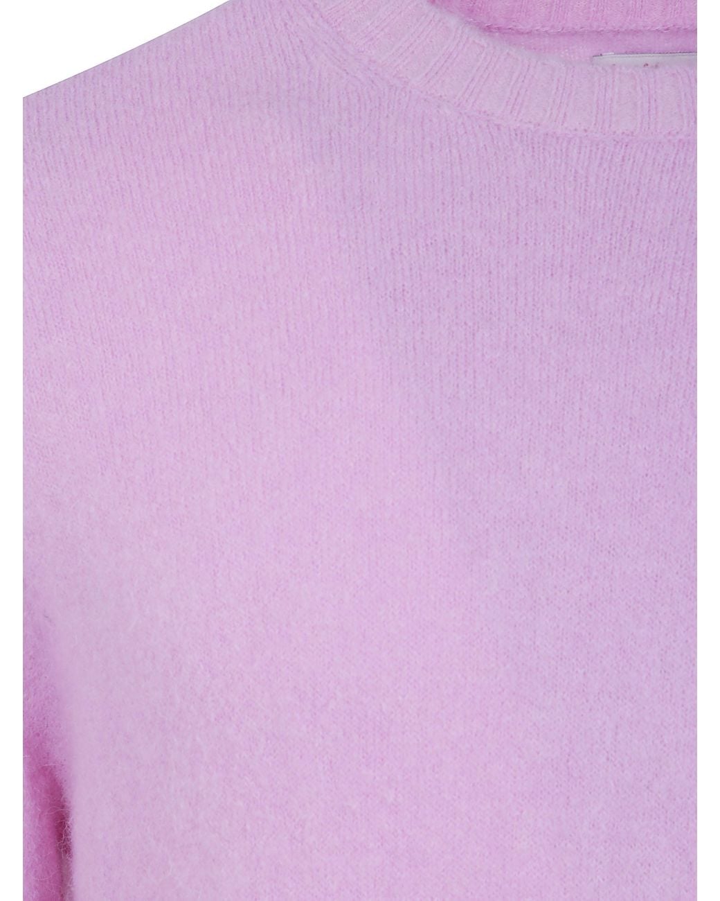 Mc2 Saint Barth Purple "Regent" Alpaca Round Neck Sweater for men