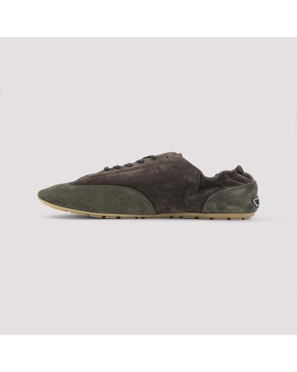 Saint Laurent Brown Two-Tone Suede Lewis Sneakers for men