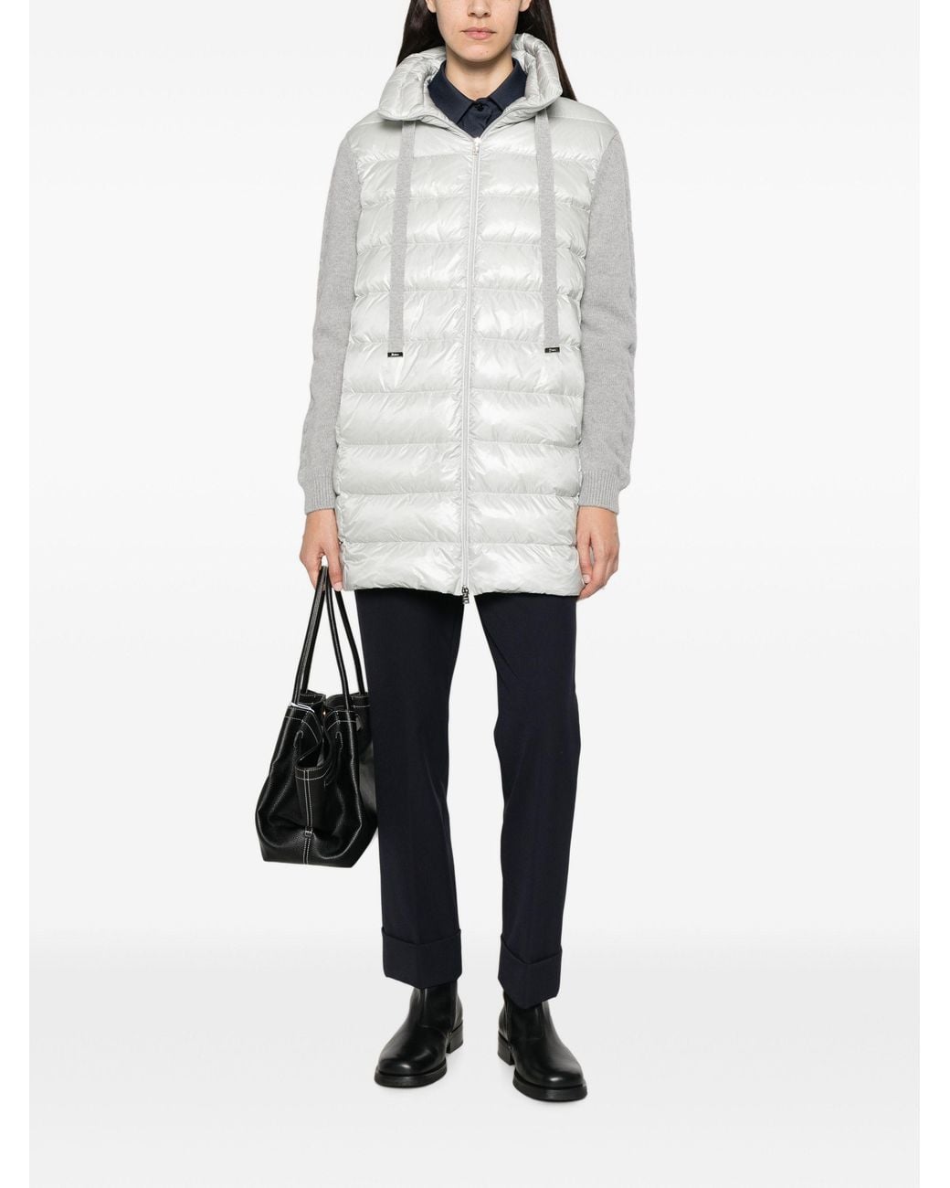 Herno White Polyamide Long Parka