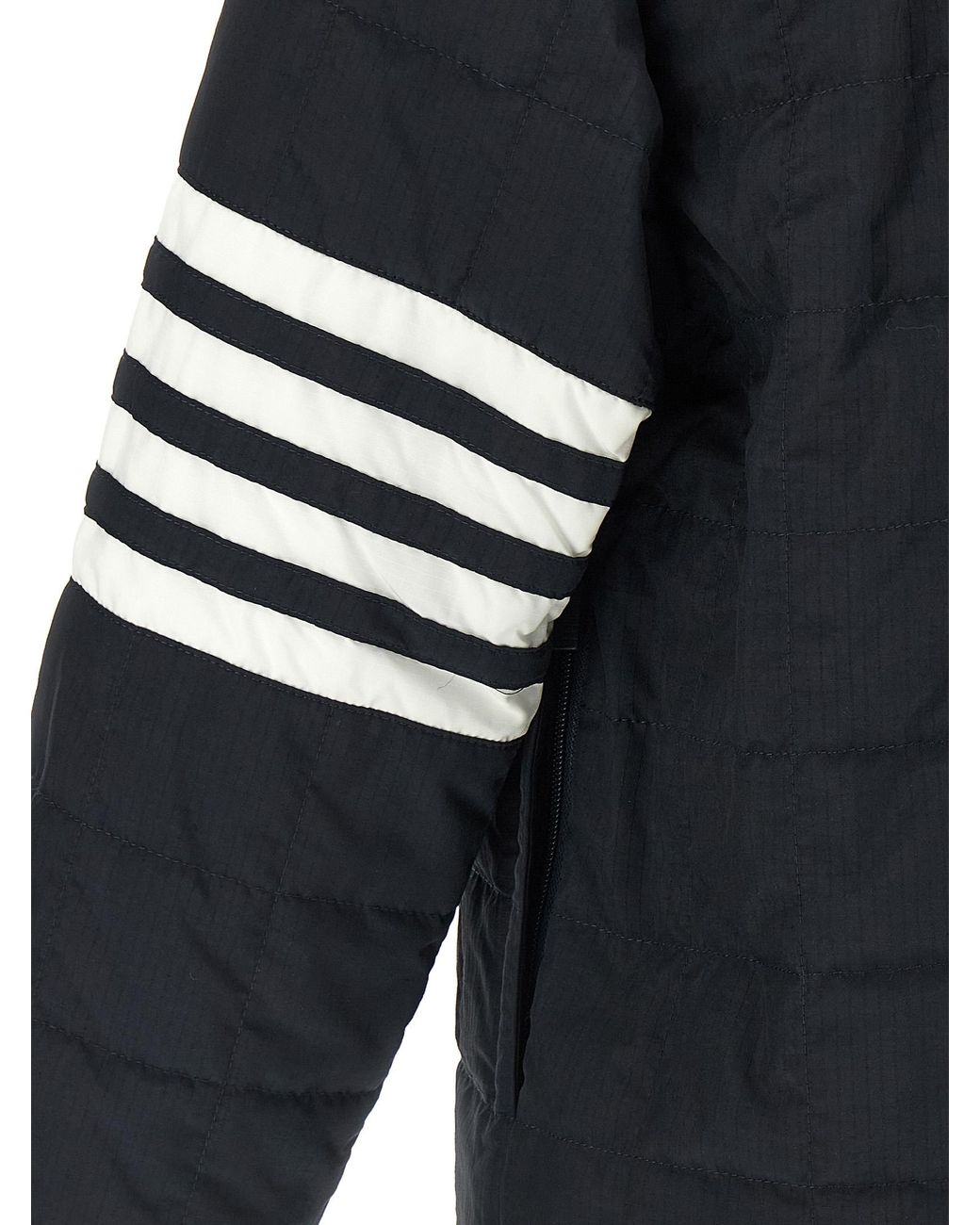 Thom Browne Blue '4Bar' Ripstop Shiny Jacket for men