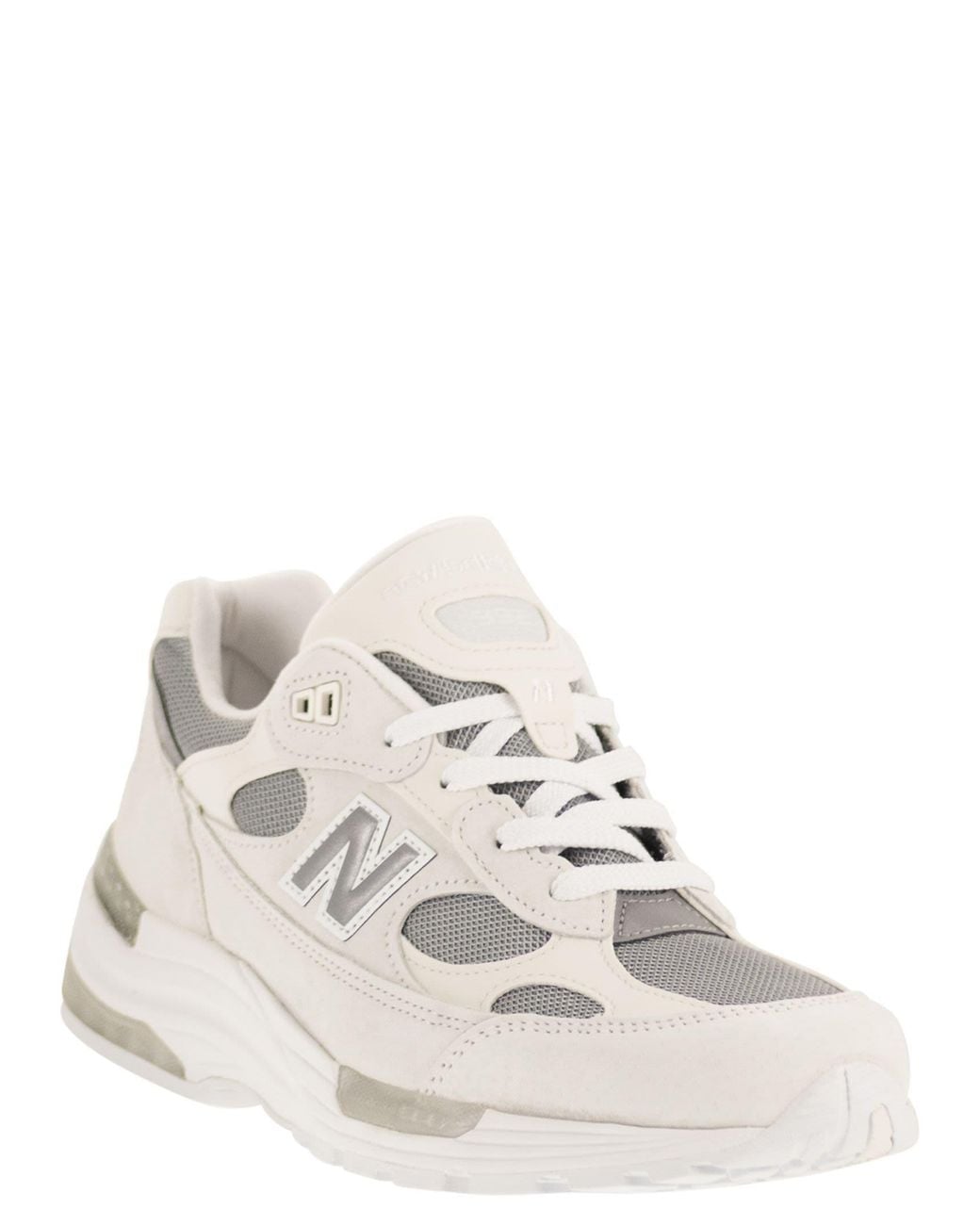 New Balance White 992
