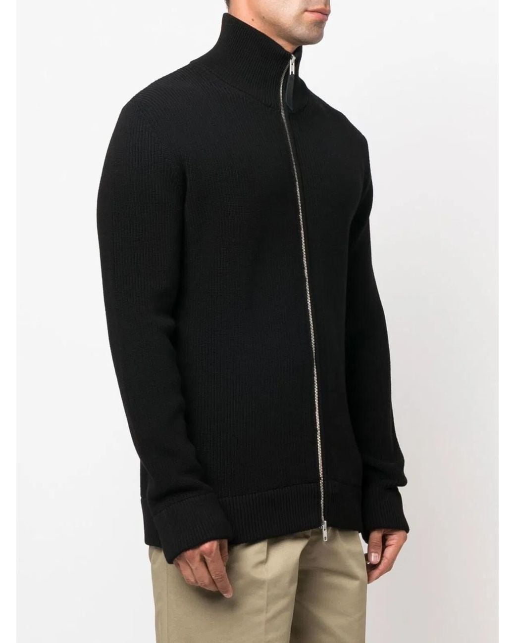 Maison Margiela Black Cardigan Con Zip for men