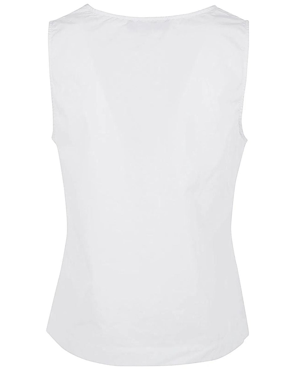 Maria Calderara White Basic Top