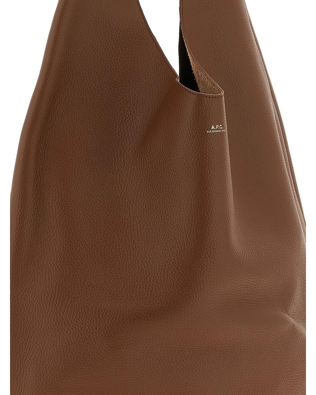 A.P.C. Brown 'Le Neige' Shoulder Bag