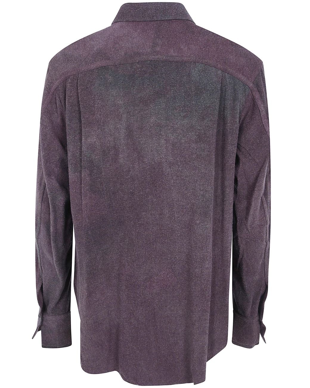 Ziggy Chen Purple Concealed Button Shirt for men