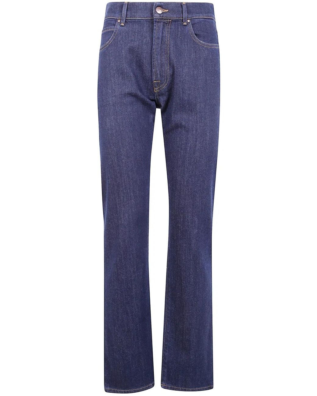 CIGALA'S Blue Denim Ring Stretch Trousers