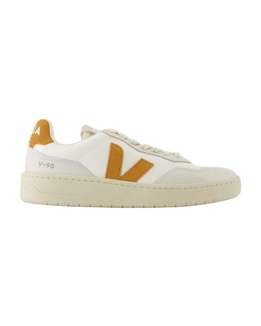 Veja White V-90 Sneakers