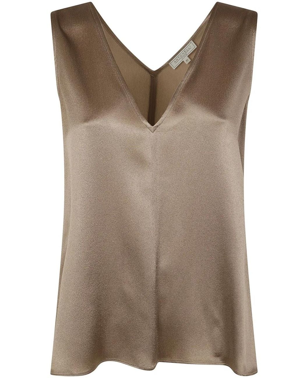 Antonelli Brown Bergamo Top