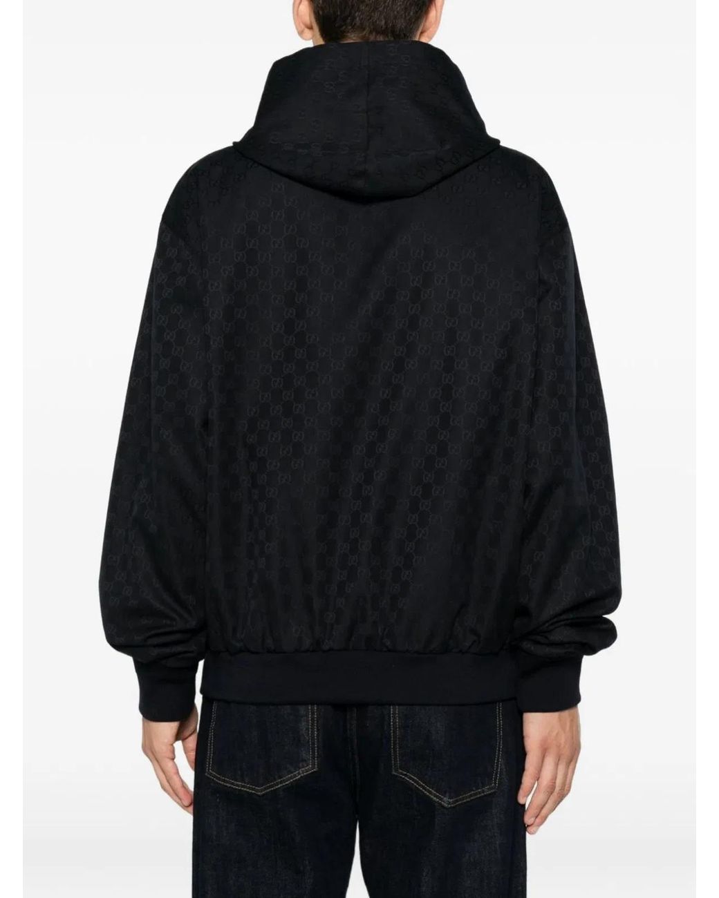 Gucci Blue Gg Cotton Blouson Jacket for men