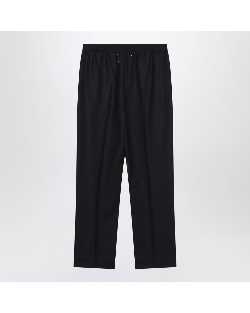 Maison Margiela Black Straight Virgin Wool Trousers