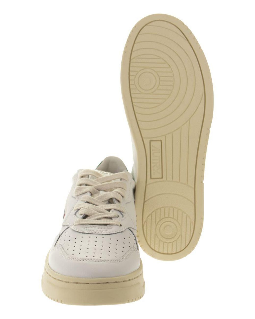 Autry White Medalist Low for men
