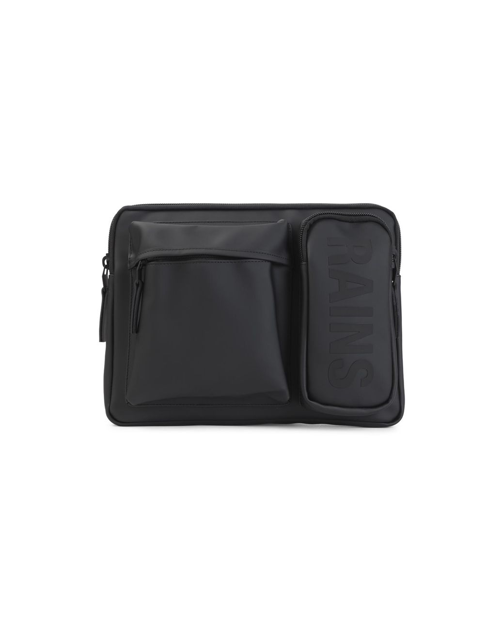 Rains Black Texel Laptop Case for men