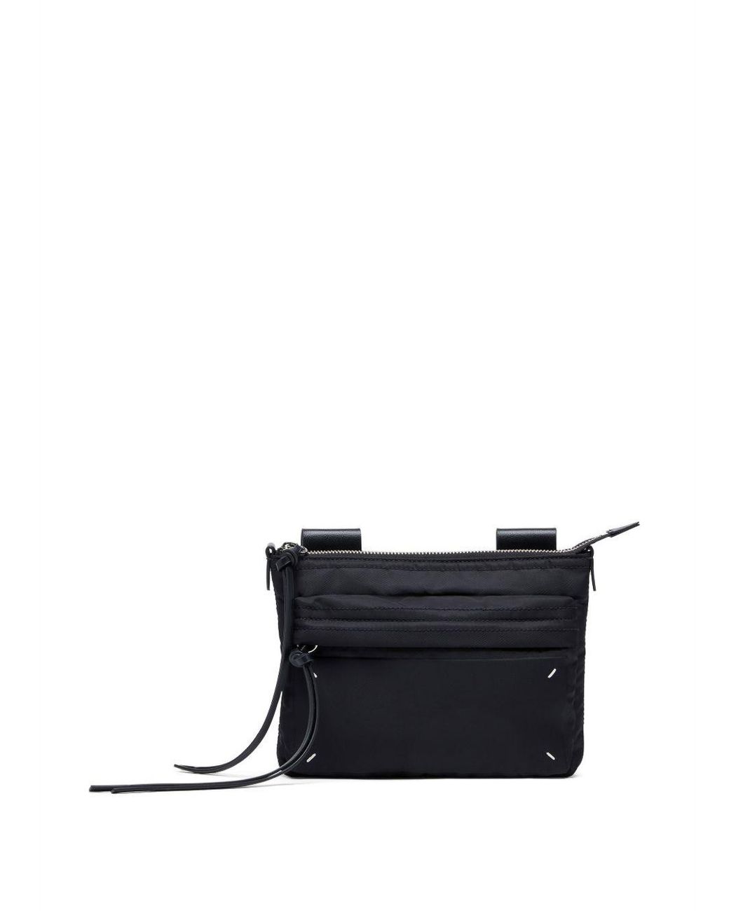 MM6 by Maison Margiela Black Zip Camera Shoulder Bag for men