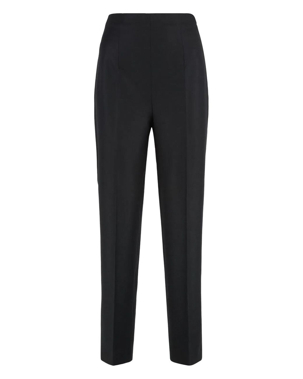 Alberta Ferretti Black Virgin Wool Trousers