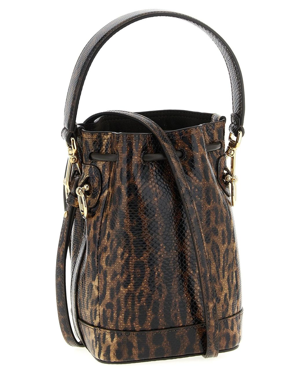 Fendi Black 'Mon Tresor' Mini Bucket Bag