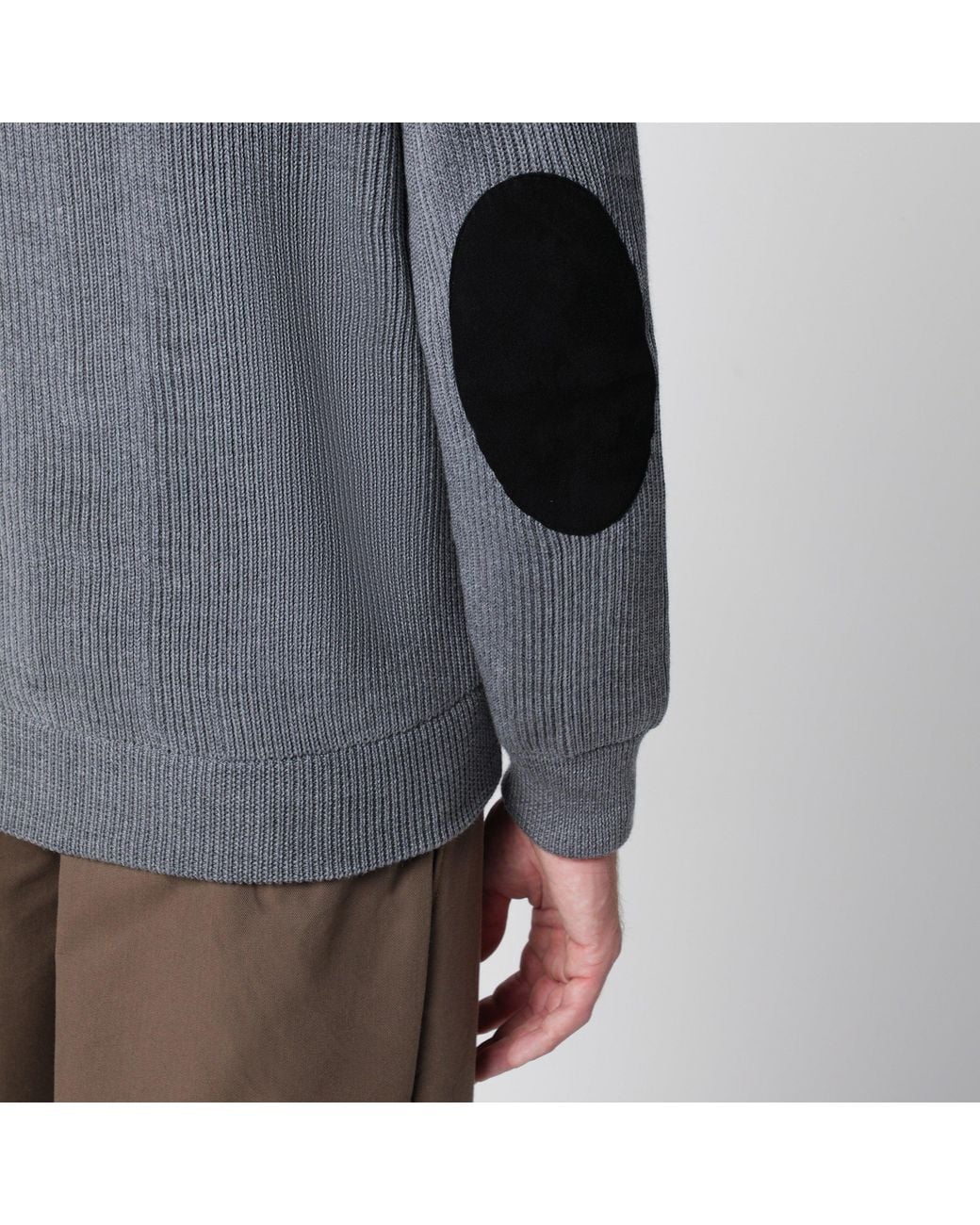 Roberto Collina Gray Zip-Up Cardigan for men