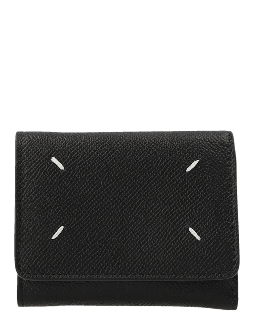 Maison Margiela Black 'Stitching' Wallet
