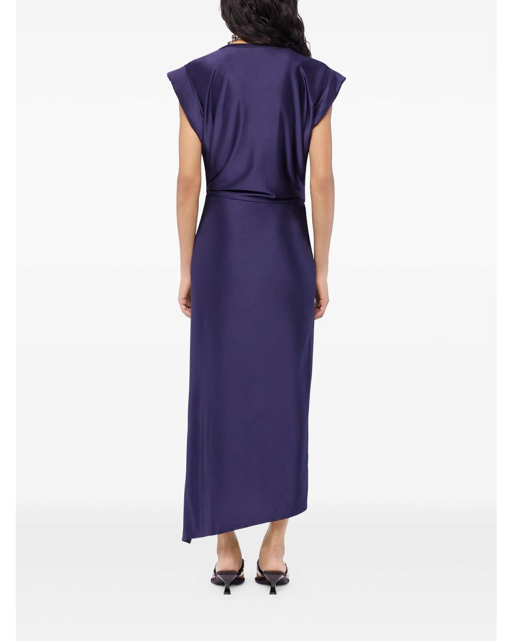 Rabanne Purple Deep Viscose Elastane Dress