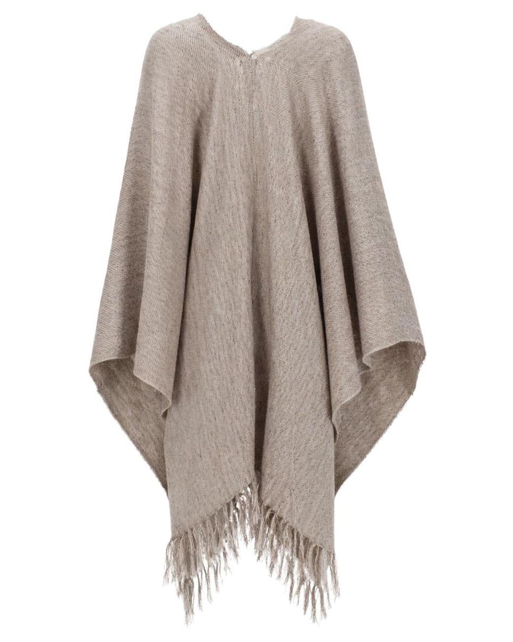 Brunello Cucinelli Natural Poncho