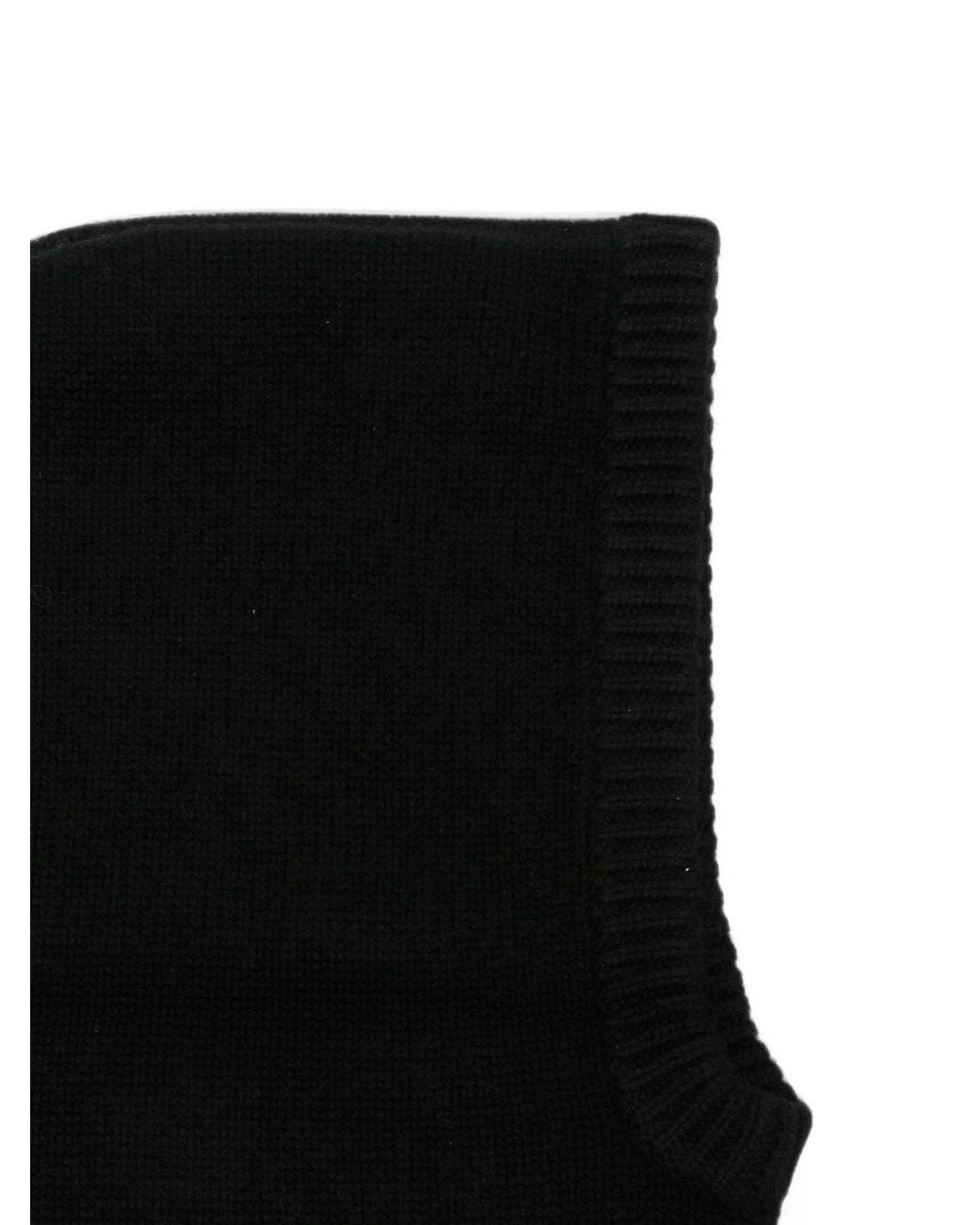 Soft Goat Black Cashmere Balaclava
