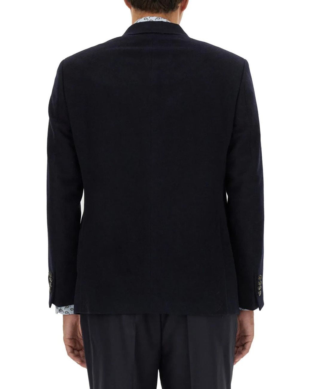 Etro Black Single-Breasted Jacket for men