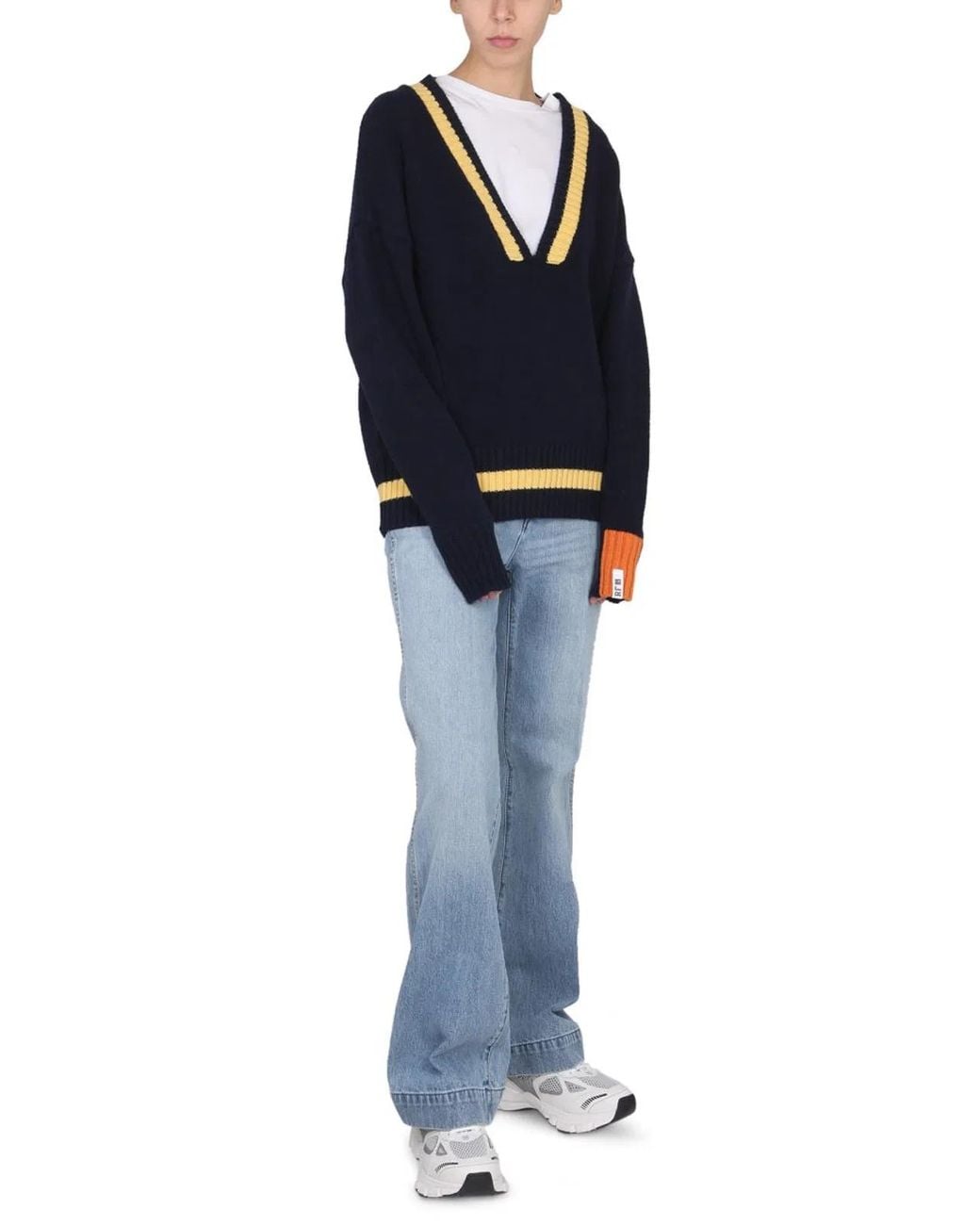 RIGHT FOR Blue V-Neck Jersey