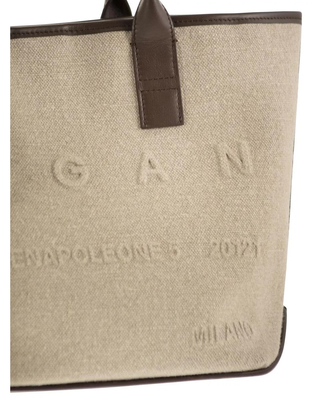 Hogan Natural Small Shopping Bag Address