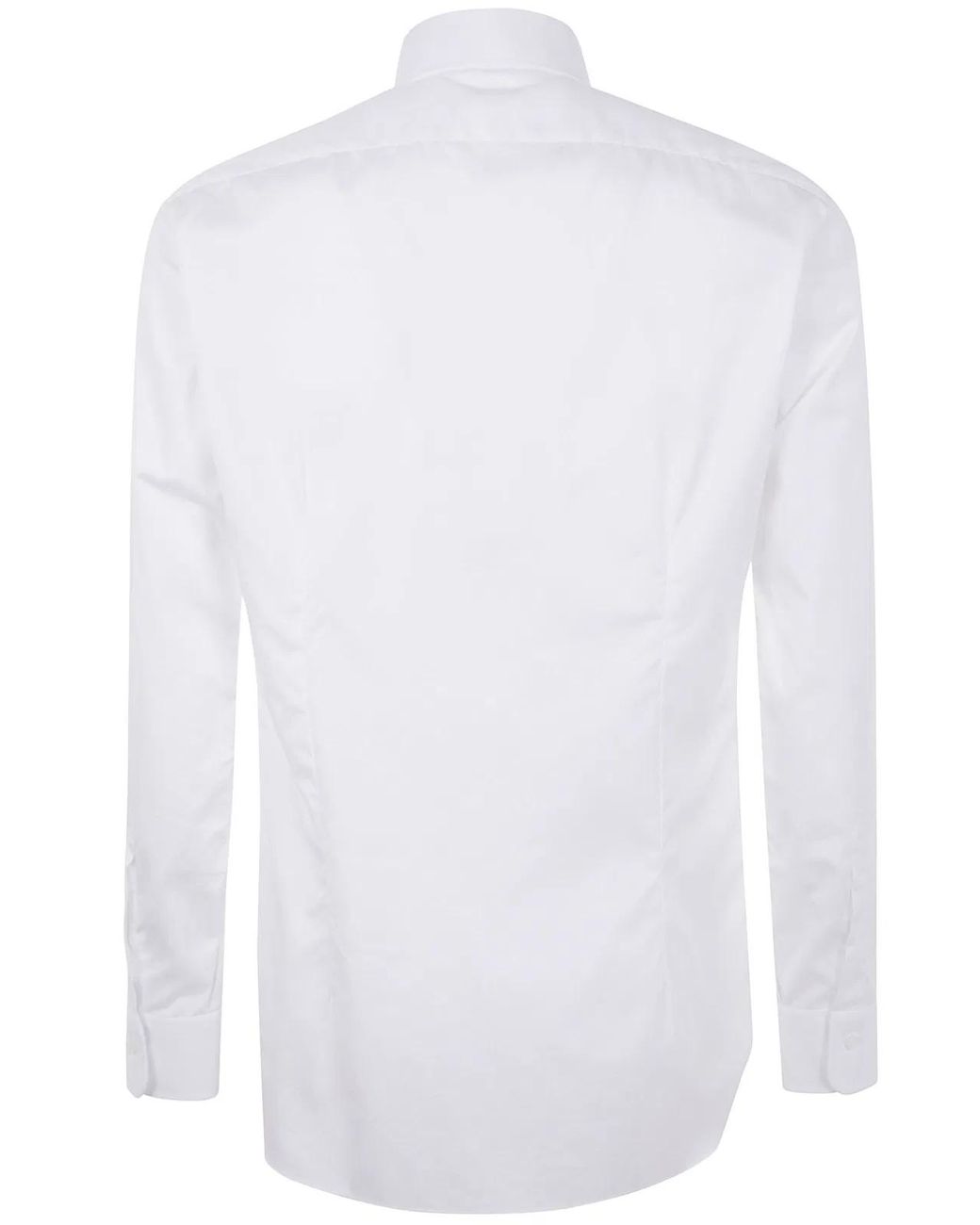 Barba Napoli White "Carryover" Popeline Shirt for men