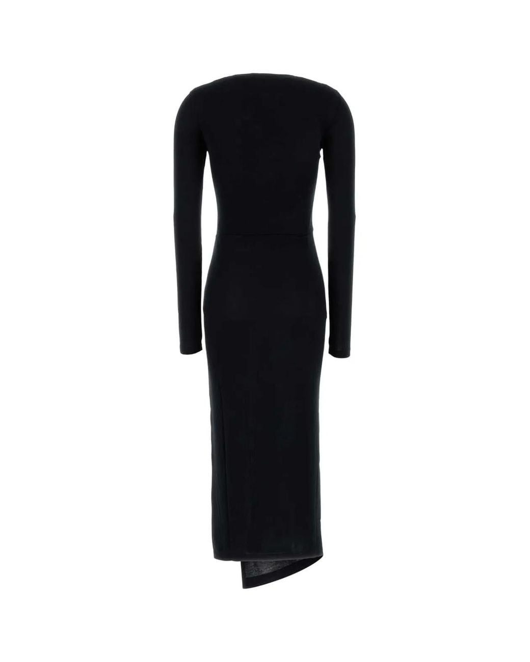 Isabel Marant Black Jelina Long Draped Jersey Dress