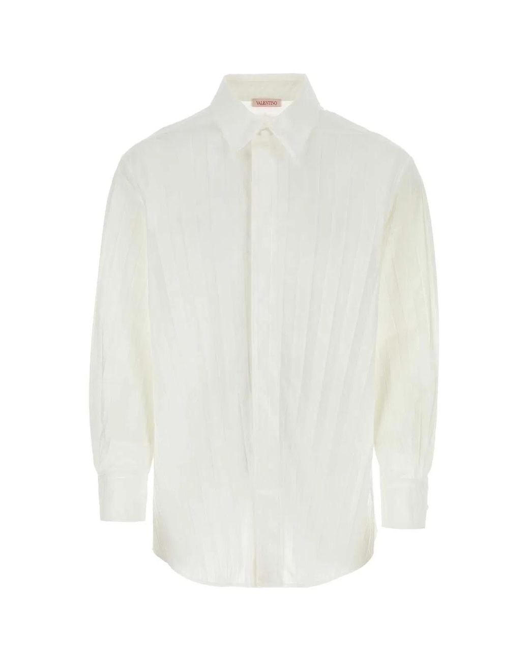 Valentino Garavani White Tech Nylon Oversize Shirt for men