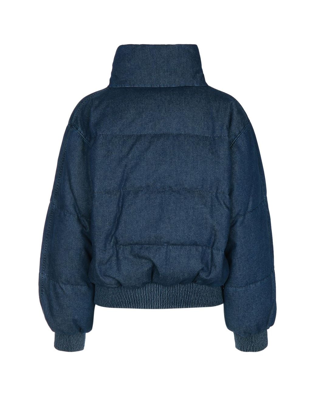 Jacob Cohen Blue Denim Bomber Down Jacket
