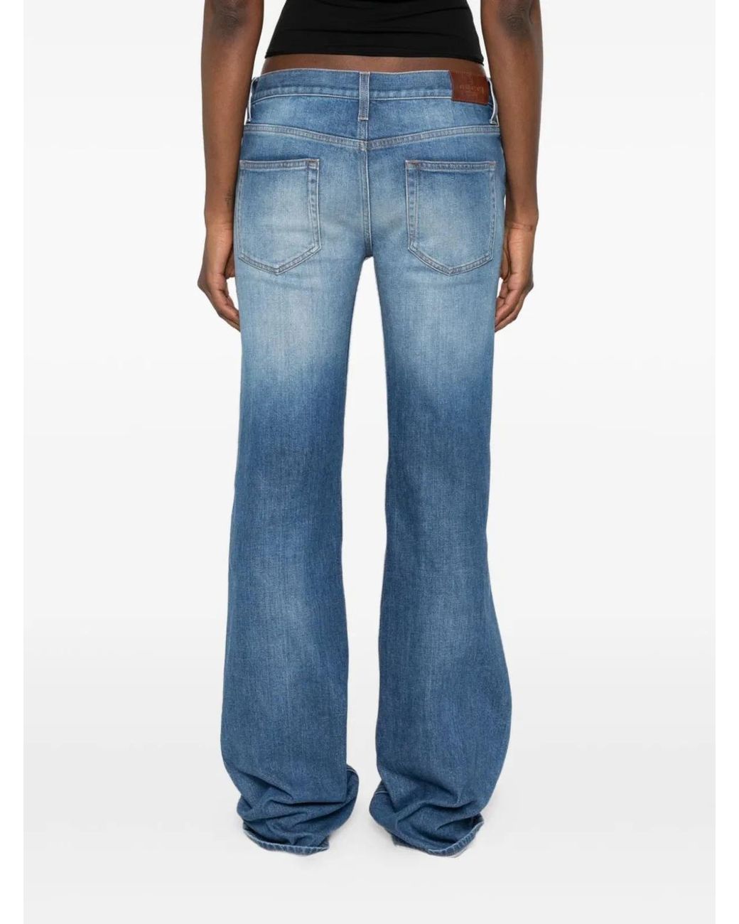 Gucci Blue Bootcut Mid Rise Jeans