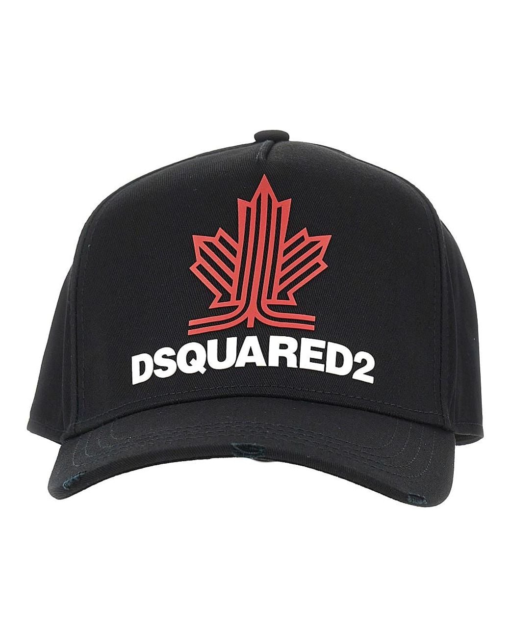 DSquared² Black Baseball Cap With Logo for men