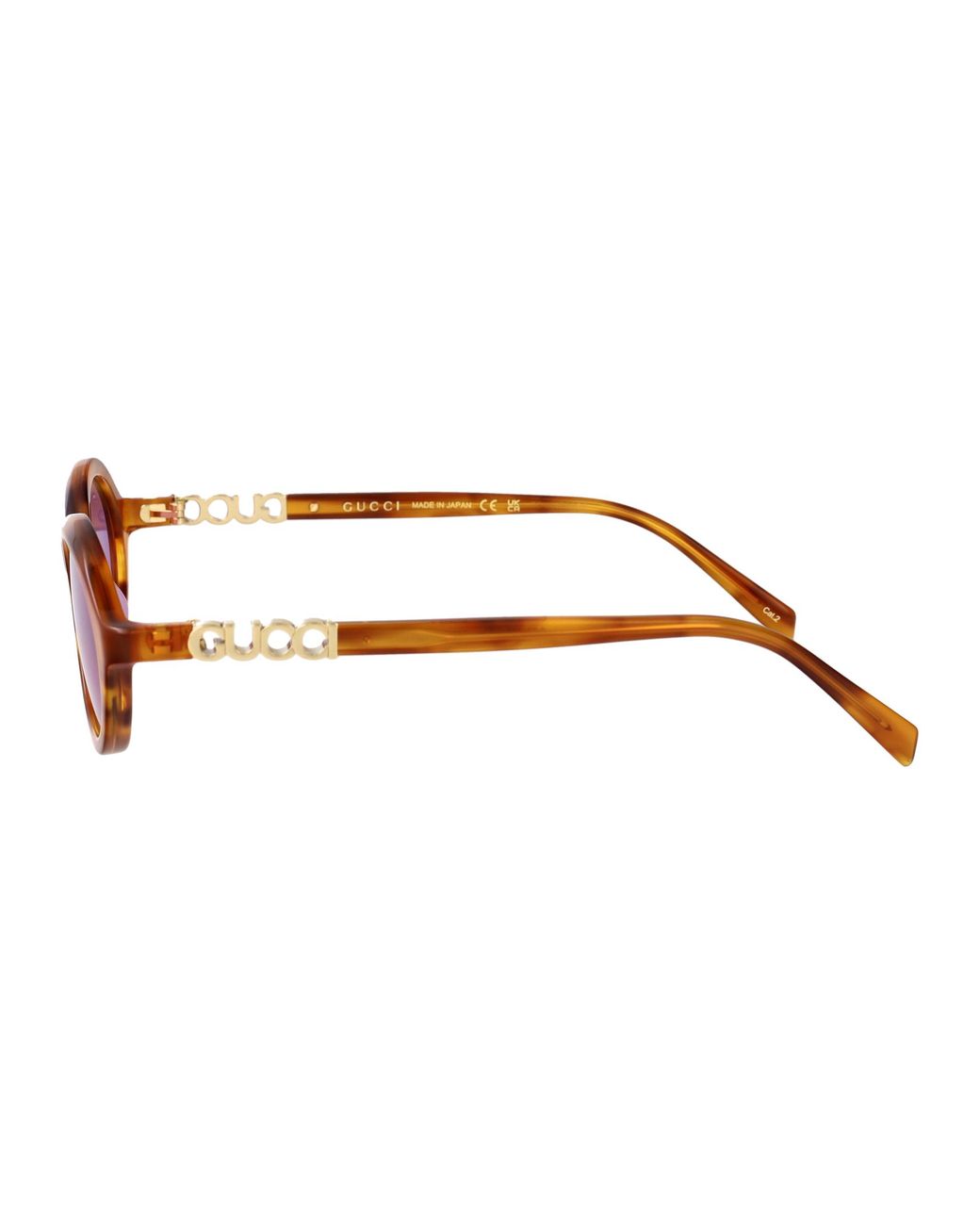 Gucci Red Havana-Havana- Acetate Sunglasses