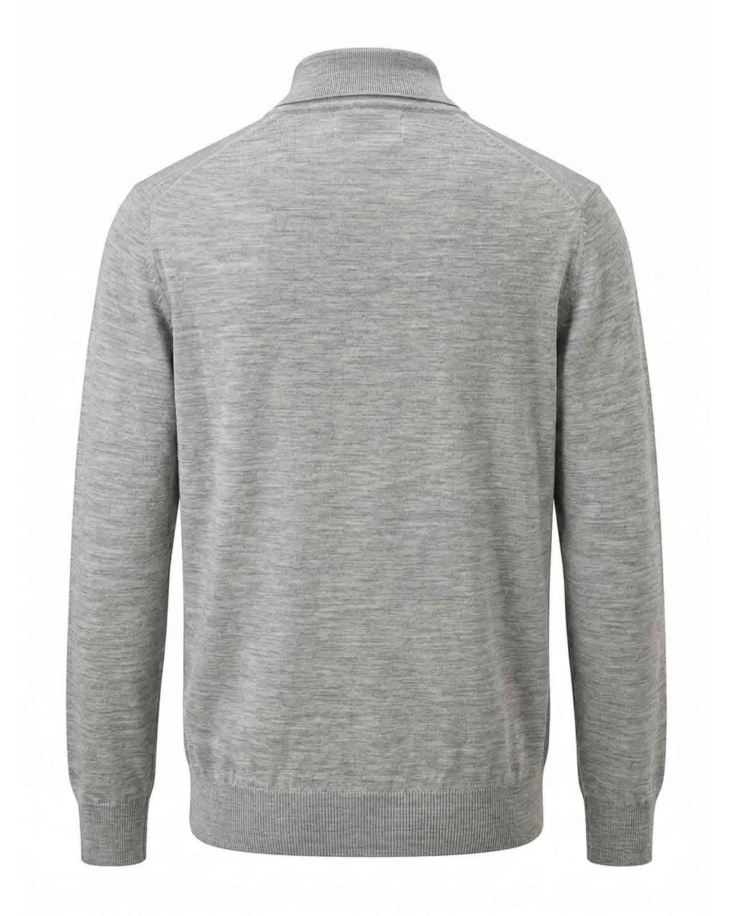 Brunello Cucinelli Gray Polo Neck Sweater for men