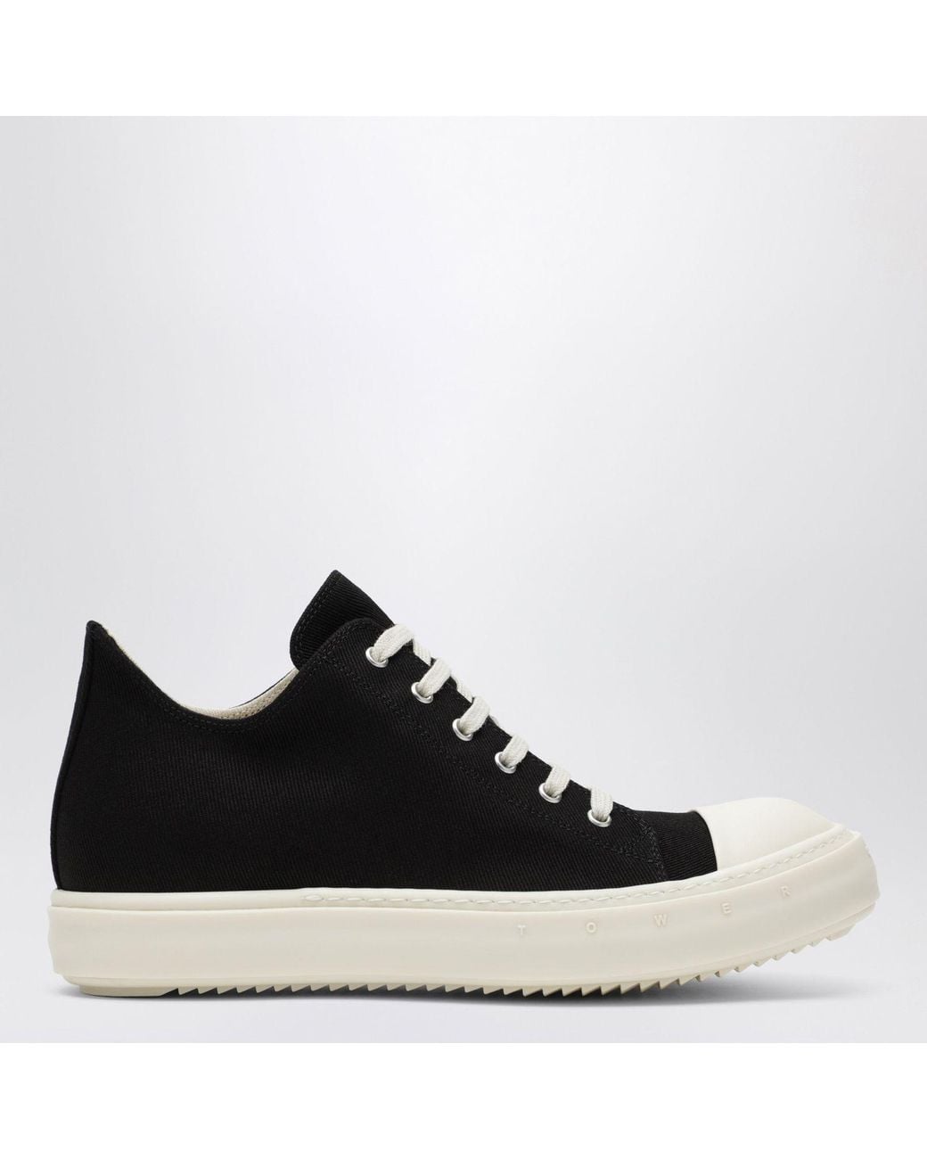 Rick Owens Black Tower Extreme Low Sneakers for men