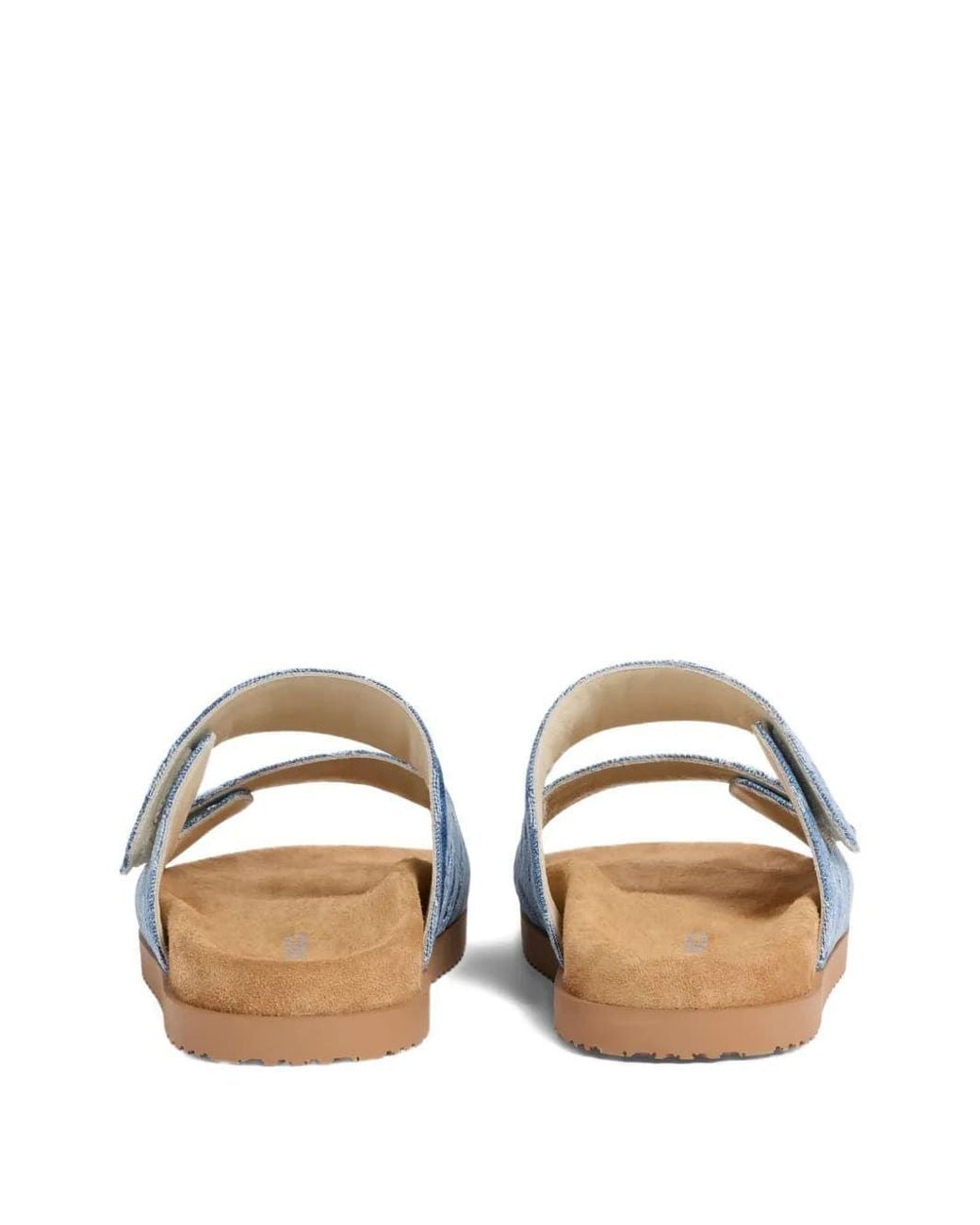 DSquared² Blue Monogram-Pattern Strap Sandals