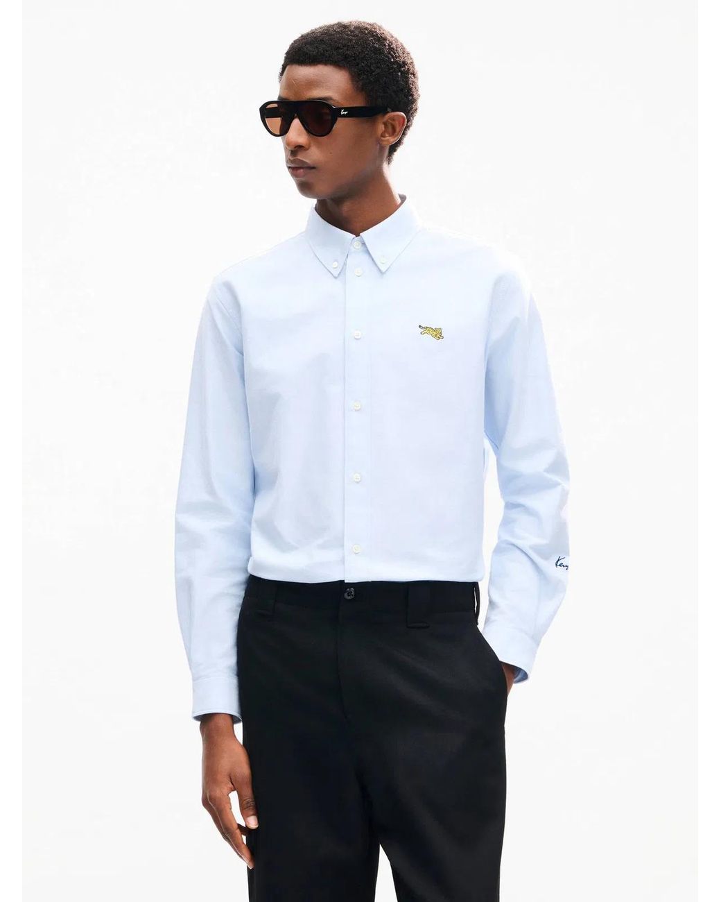 KENZO Blue Tiger Shirt for men