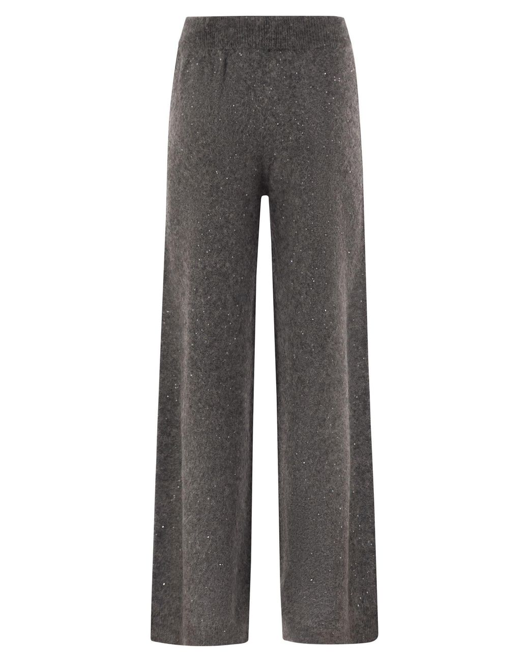Fabiana Filippi Gray Knitted Trousers