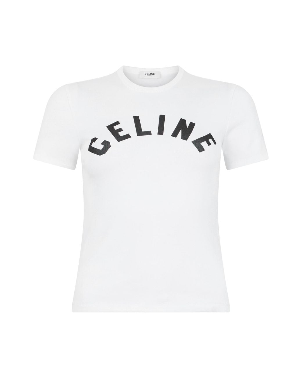 Céline White Elevated Comfort Short-Sleeve T-Shirt