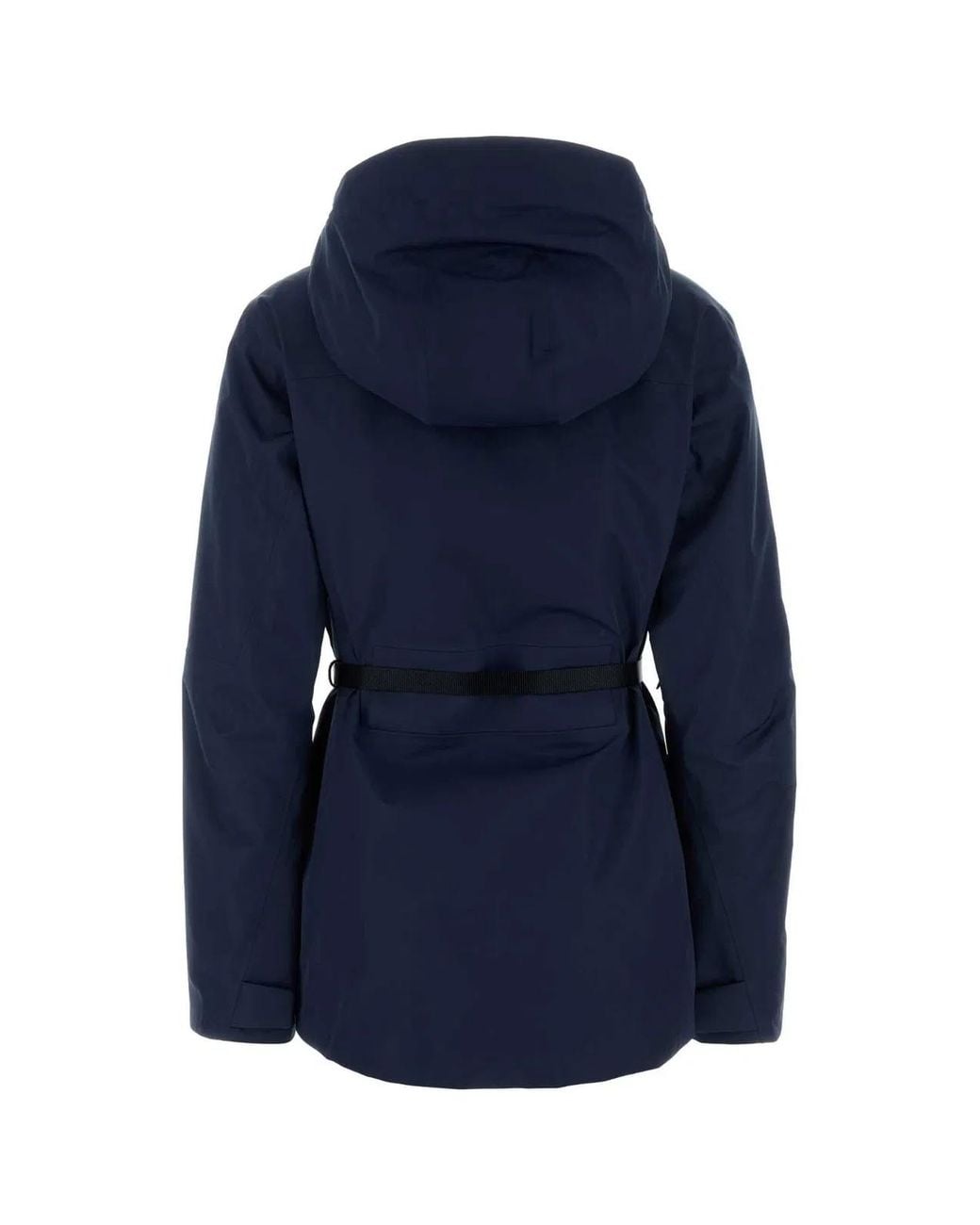 Prada Blue Technical Fabric Blouson Jacket With Hood