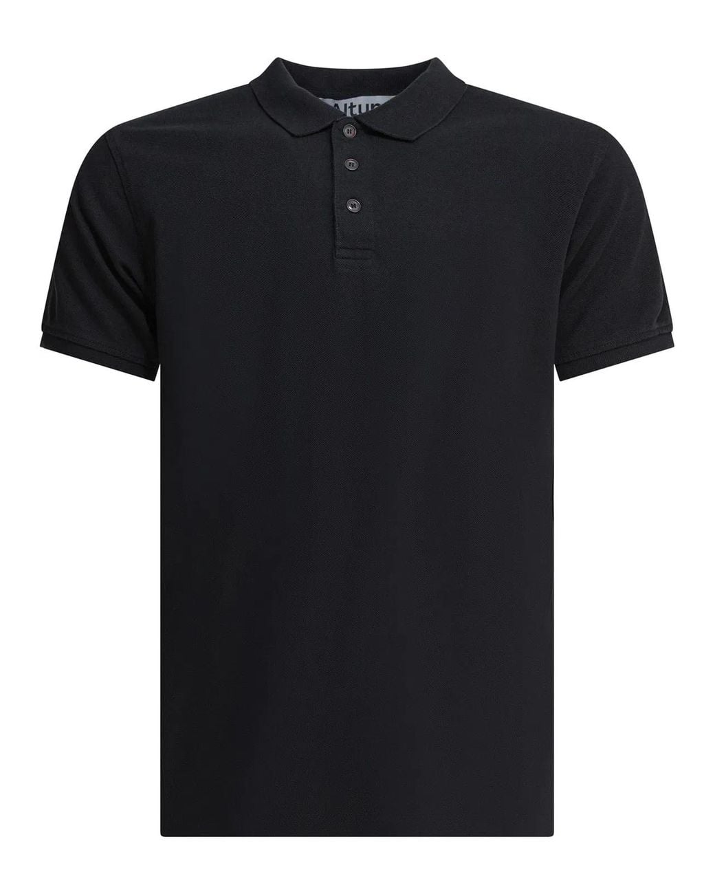 Altum Black Cotton Polo Shirt for men