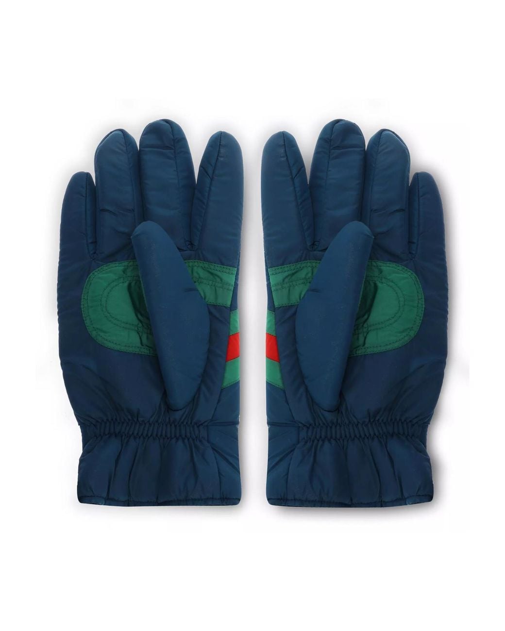 Gucci Blue Nastro Logo Gloves