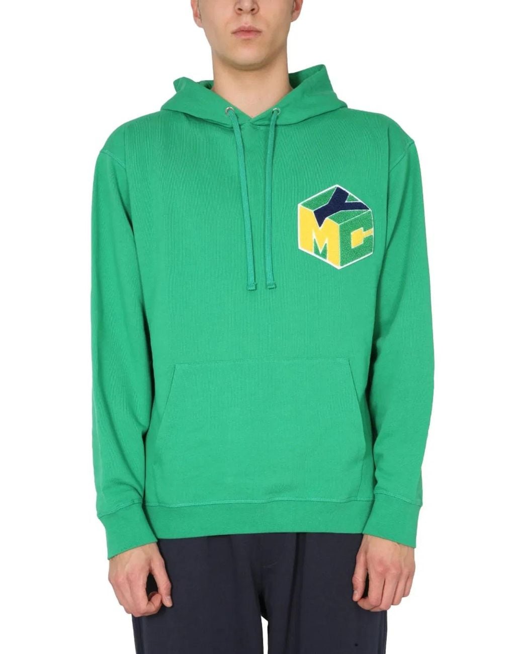 YMC Green Trugoy Hooded Sweatshirt for men